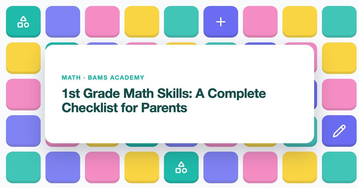 Illustration for 1st grade math skills — addition, subtraction and tens and ones